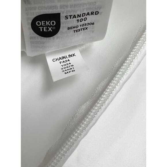 Hotel Collection Chain Link Embroidery FULL/QUEEN Duvet + 2 Shams WhiteChampagne - Picture 8 of 12